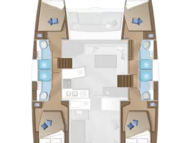 Lagoon Lagoon 450 F charter bareboat or captained in  Alimos