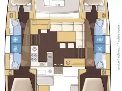 Bareboat Rental Catamaran Lagoon with a boat licence