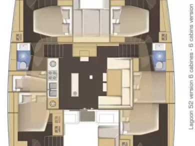 Yacht charter Ellinikó cheap Lagoon 52 F