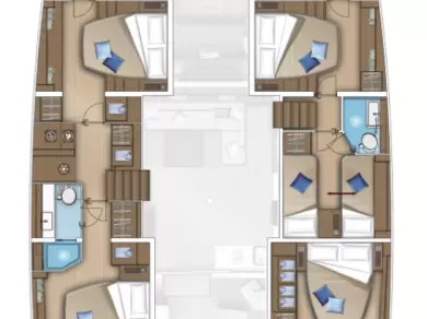 Bareboat Rental Catamaran Lagoon with a boat licence