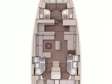 Bareboat Rental Sailboat Dufour with a boat licence