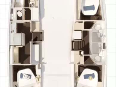 Catamaran rental in Frenchtown - Fountaine Pajot Fountaine Pajot FP 44 Maestro - 3 cab.