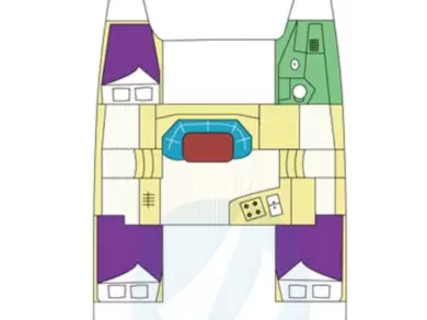 Bareboat Rental Catamaran Fountaine Pajot with a boat licence