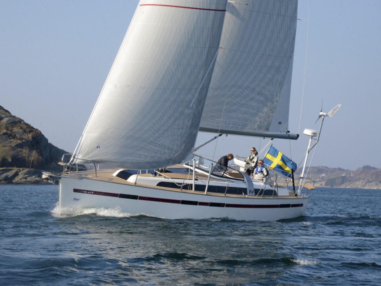 Najad, Yachts of Sweden Najad N395 AC charter bareboat or captained in  Heiligenhafen