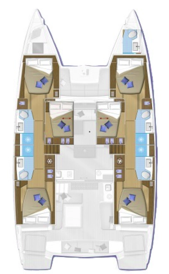 Catamaran rental in Pomer - Lagoon Lagoon 50