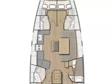 Sailboat rental with or without captain Bénéteau Préveza