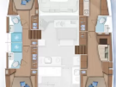 Bareboat Rental Catamaran Lagoon with a boat licence