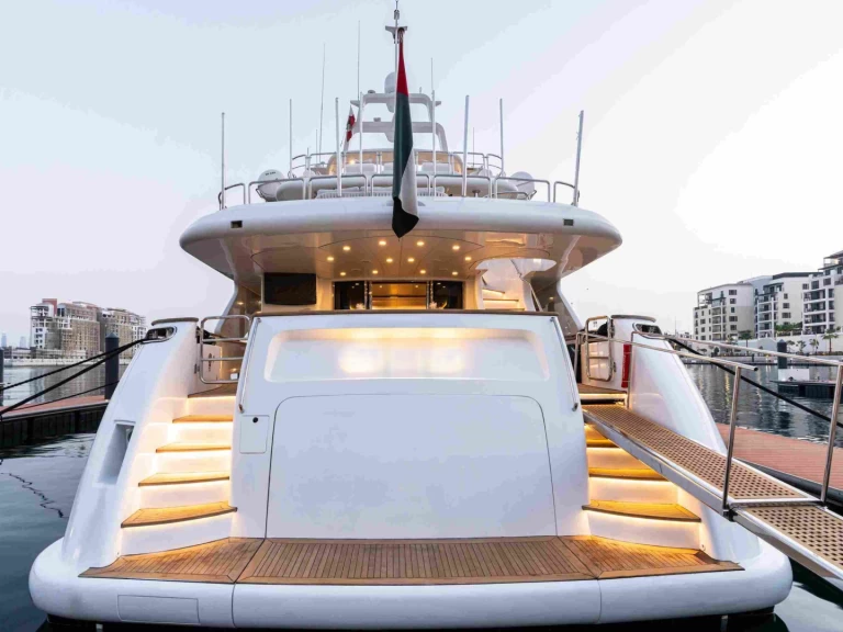 Benetti 114 charter bareboat or captained in  Dubai Marina
