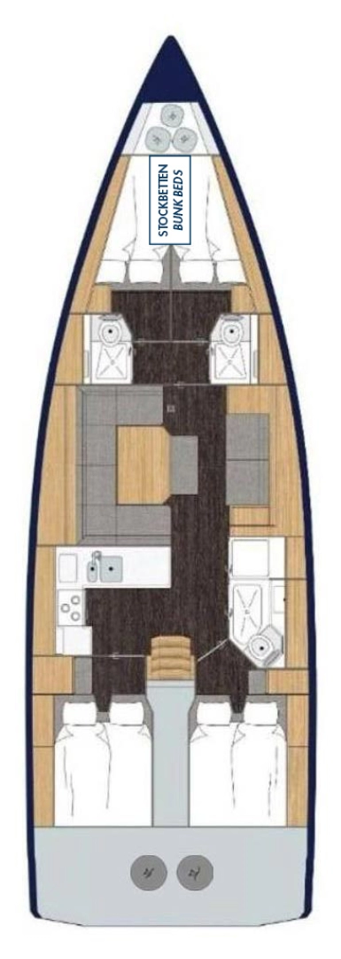 Bareboat Rental Sailboat Bavaria with a boat licence