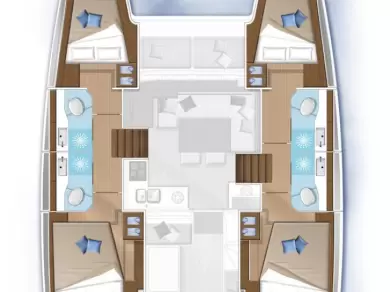 Catamaran rental with or without captain Lagoon Golfo Aranci