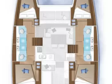 Bareboat Rental Catamaran Lagoon with a boat licence