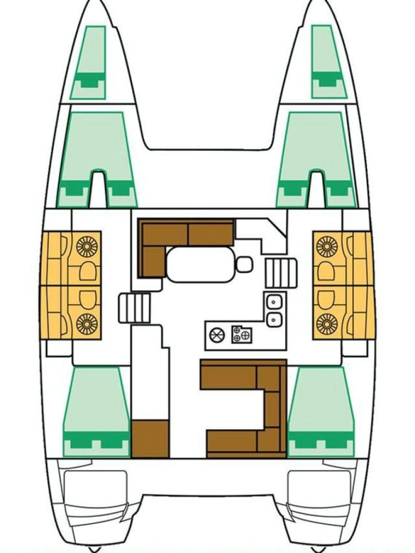 Bareboat Rental Catamaran Lagoon with a boat licence