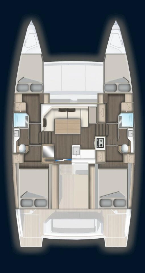 Catamaran rental in Sant Antoni de Portmany - Aventura Aventura 37