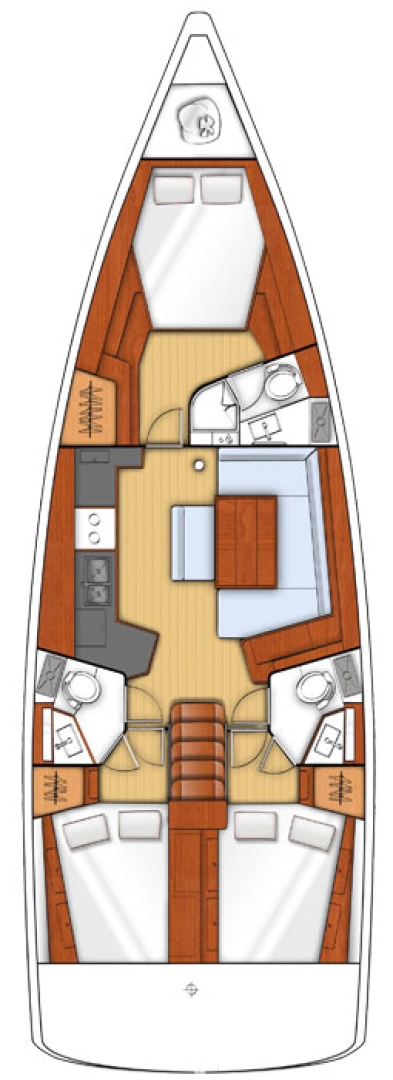 Sailboat rental in Göcek - Bénéteau Oceanis 45