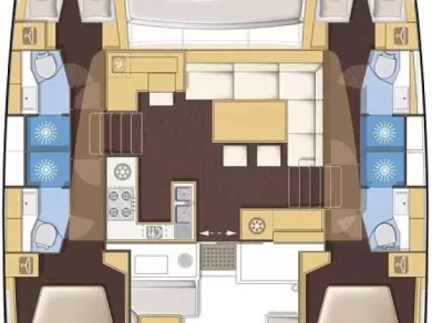 Lagoon Lagoon 450 F charter bareboat or captained in  Lávrio