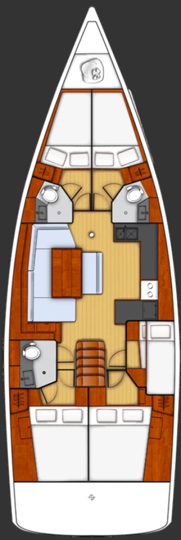 Sailboat rental with or without captain Bénéteau Lávrio