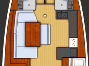 Sailboat rental with or without captain Bénéteau Lávrio