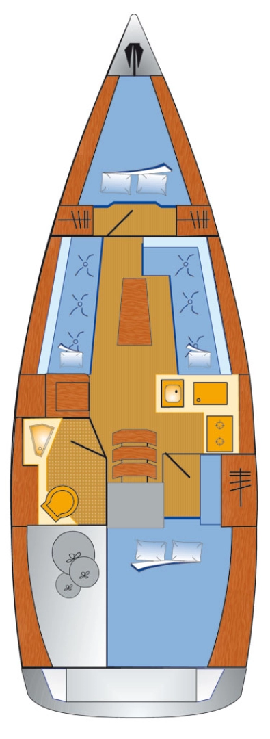 Sailboat rental in Rogoznica - Bavaria Cruiser 34