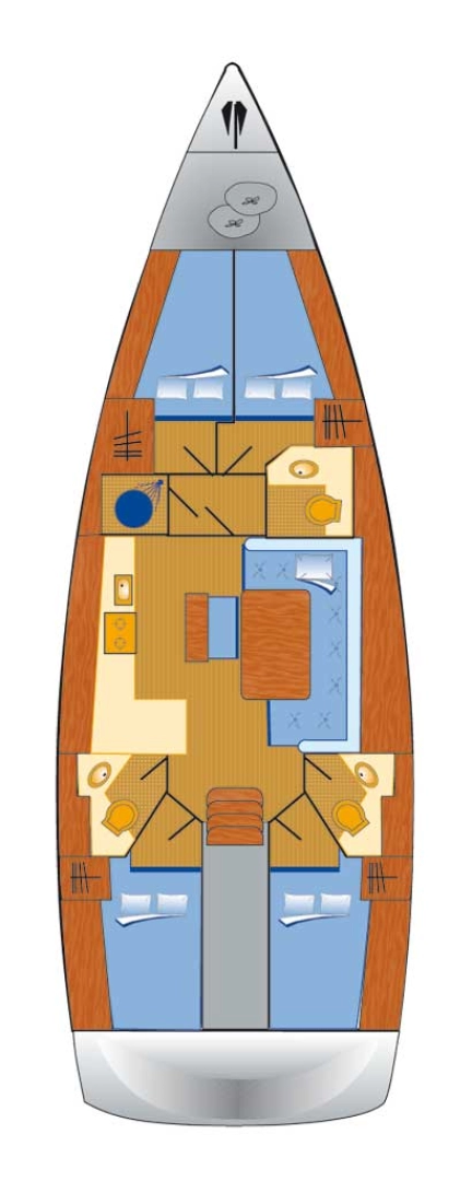 Bavaria Cruiser 46 charter bareboat or captained in  Rogoznica