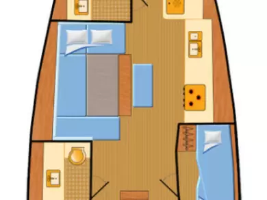 Bareboat Rental Sailboat Dufour with a boat licence