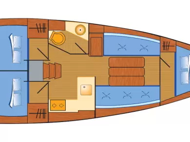 Bareboat Rental Sailboat Jeanneau with a boat licence