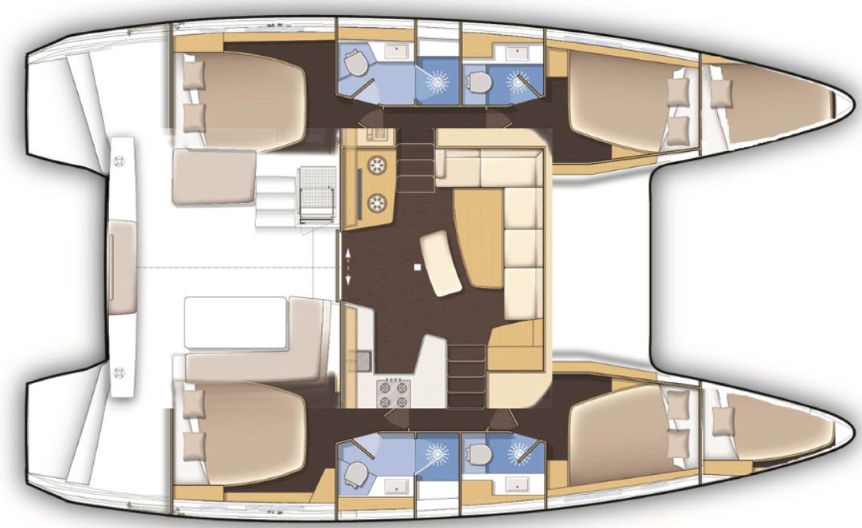 Bareboat Rental Catamaran Lagoon with a boat licence