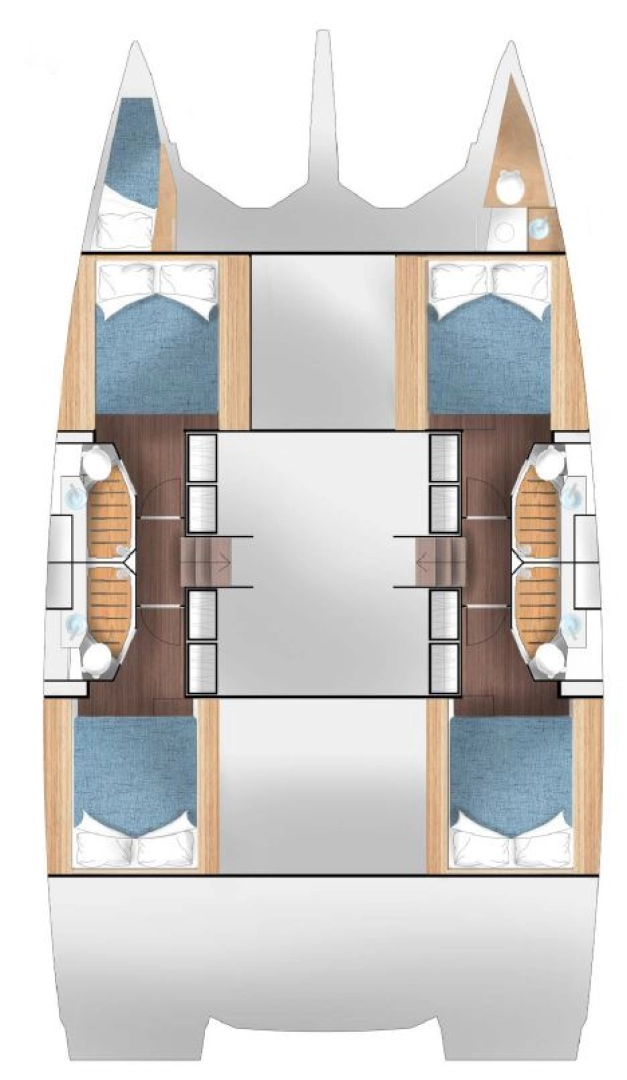 Catamaran rental in Primošten - Cervetti Yachts Cervetti 44 - 4 + 1 cab.