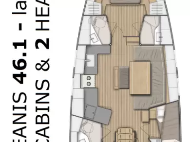 Yacht charter Pomer cheap Oceanis 46.1