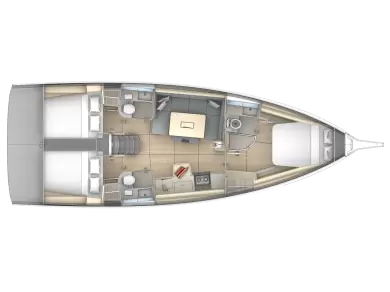 Sailboat rental in Pálairos - Dufour Dufour 41