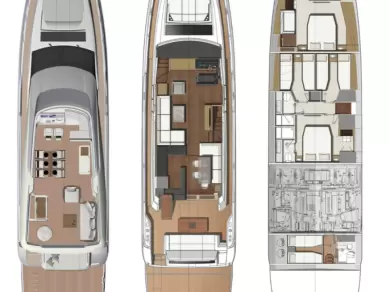 Luxury Yacht rental in Zadar - Prestige Yachts Prestige 690