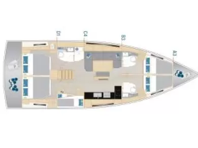 Yacht charter Sukošan cheap Hanse 460