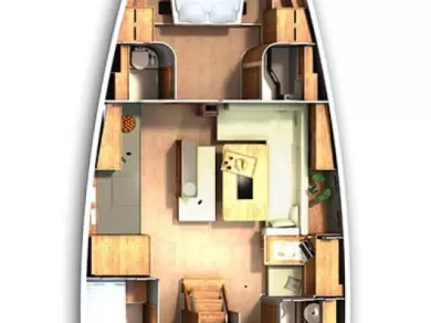 Bareboat Rental Sailboat Hanse with a boat licence