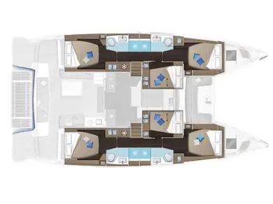 Bareboat Rental Catamaran Lagoon with a boat licence