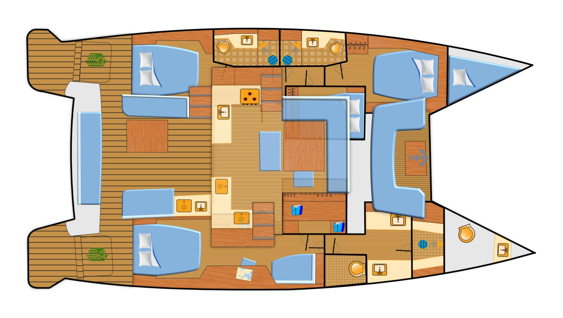 Catamaran rental with or without captain Lagoon Can Pastilla
