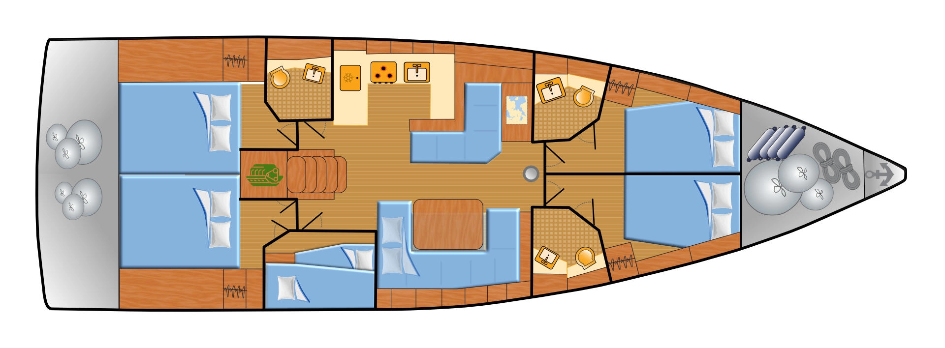 Sailboat rental in Can Pastilla - Bénéteau Oceanis 51.1