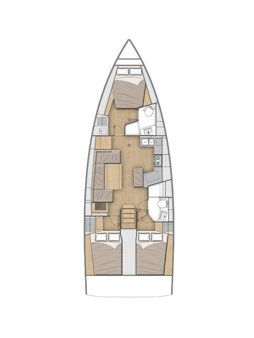 Sailboat rental with or without captain Bénéteau Lefkáda