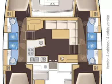 Catamaran rental in Zadar - Lagoon Lagoon 450 Sport Top