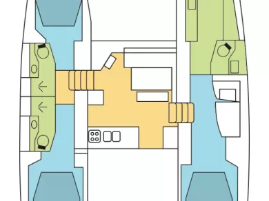 Catamaran rental in Kaštela - Lagoon Lagoon 46