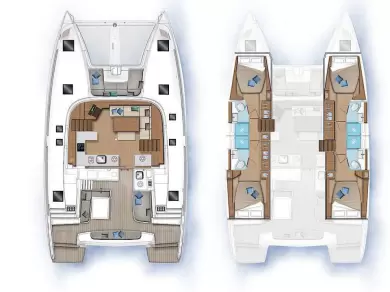 Catamaran rental with or without captain Lagoon Trogir