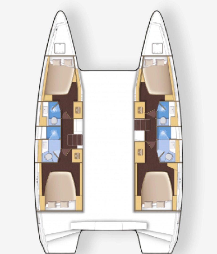 Bareboat Rental Catamaran Lagoon with a boat licence