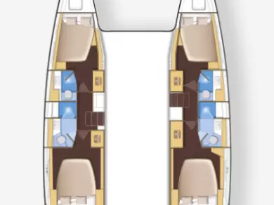 Bareboat Rental Catamaran Lagoon with a boat licence