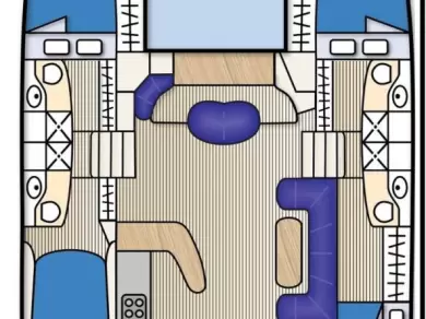 Bareboat Rental Motorboat Fountaine Pajot with a boat licence