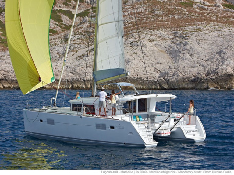 Bareboat Rental Catamaran Lagoon with a boat licence
