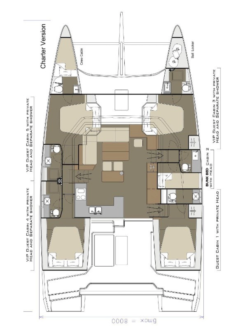 Catamaran rental with or without captain Dufour Kaštela