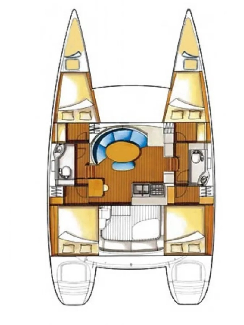 Bareboat Rental Catamaran Lagoon with a boat licence