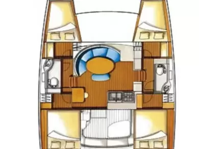 Bareboat Rental Catamaran Lagoon with a boat licence