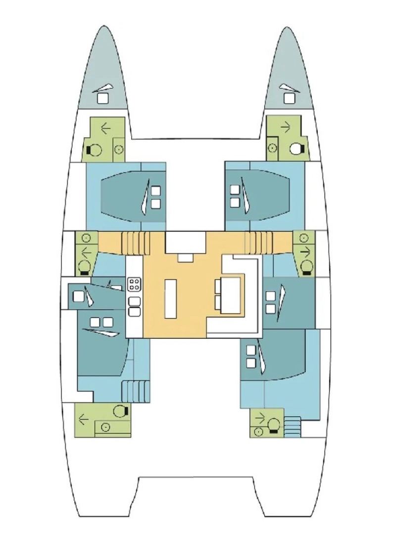 Catamaran rental in Lávrio - Lagoon Lagoon 52