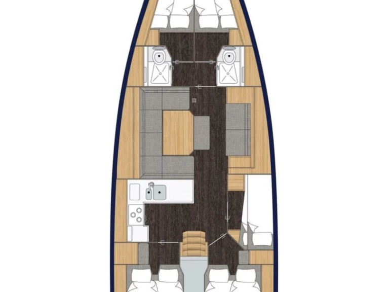 Bareboat Rental Sailboat Bavaria with a boat licence