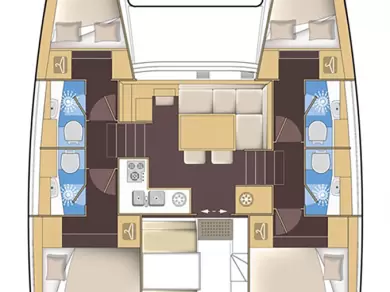 Bareboat Rental Catamaran Lagoon with a boat licence