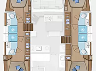 Catamaran rental with or without captain Lagoon Alimos